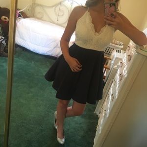 Semi formal crossback dress